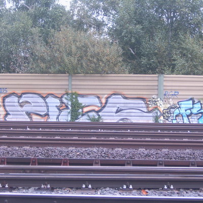 Graffiti and street art from a photo tour in Bremen including colourful sprayed tags and top-to-bottoms.