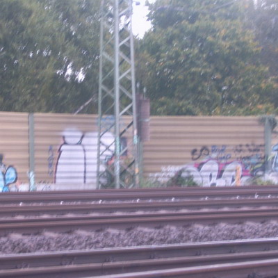 Graffiti and street art from a photo tour in Bremen including colourful sprayed tags and top-to-bottoms.