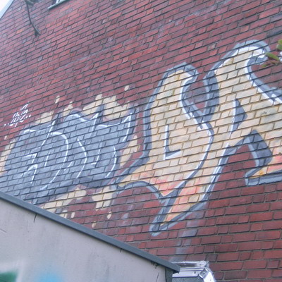 Graffiti and street art from a photo tour in Bremen including colourful sprayed tags and top-to-bottoms.