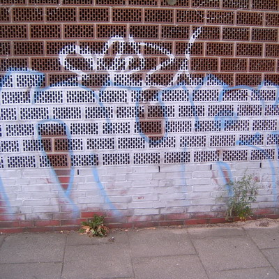 Graffiti and street art from a photo tour in Bremen including colourful sprayed tags and top-to-bottoms.