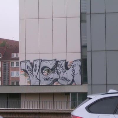 Graffiti and street art from a photo tour in Bremen including colourful sprayed tags and top-to-bottoms.