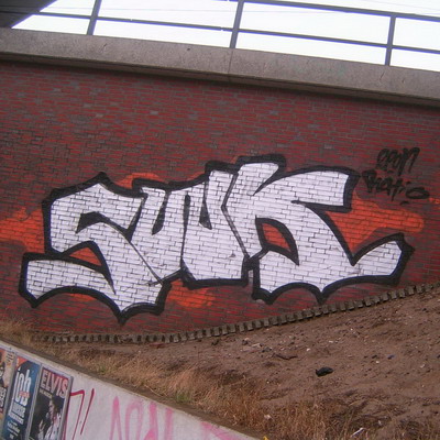 Graffiti and street art from a photo tour in Bremen including colourful sprayed tags and top-to-bottoms.