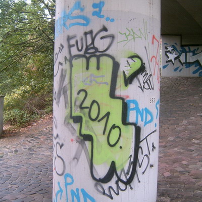 Graffiti and street art from a photo tour in Bremen including colourful sprayed tags and top-to-bottoms.