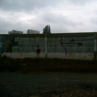 Graffiti and street art from a photo tour in Bremen including colourful sprayed tags and top-to-bottoms.