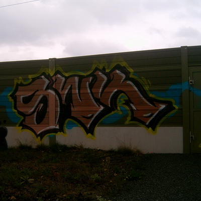 Graffiti and street art from a photo tour in Bremen including colourful sprayed tags and top-to-bottoms.