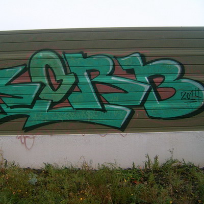 Graffiti and street art from a photo tour in Bremen including colourful sprayed tags and top-to-bottoms.