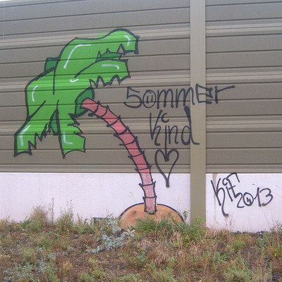 Graffiti and street art from a photo tour in Bremen including colourful sprayed tags and top-to-bottoms.