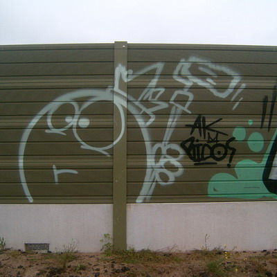 Graffiti and street art from a photo tour in Bremen including colourful sprayed tags and top-to-bottoms.