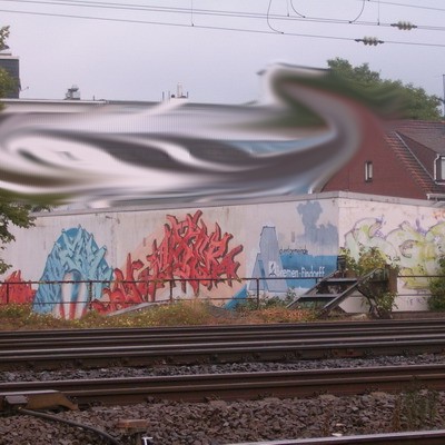 Graffiti and street art from a photo tour in Bremen including colourful sprayed tags and top-to-bottoms.