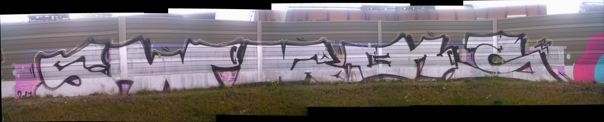 Graffiti and street art from a photo tour in Bremen including colourful sprayed tags and top-to-bottoms.