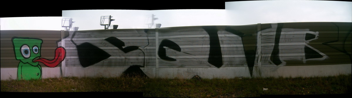 Graffiti and street art from a photo tour in Bremen including colourful sprayed tags and top-to-bottoms.