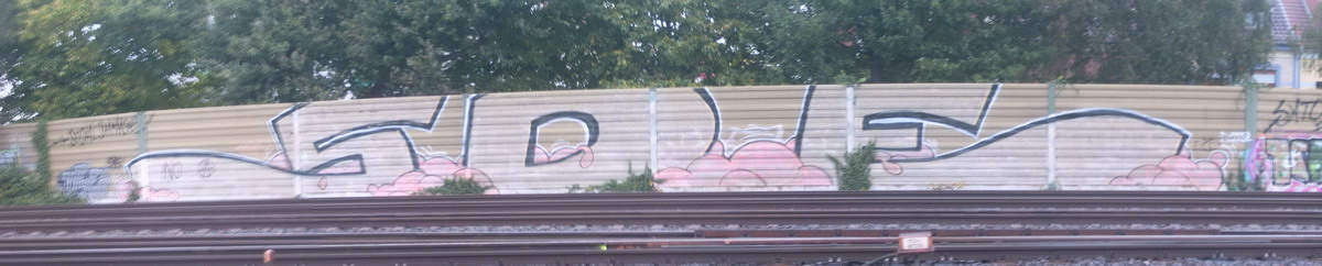 Graffiti and street art from a photo tour in Bremen including colourful sprayed tags and top-to-bottoms.