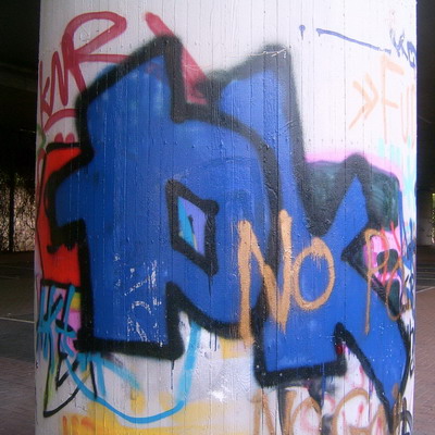 Graffiti and street art from a photo tour in Bremen including colourful sprayed tags and top-to-bottoms.