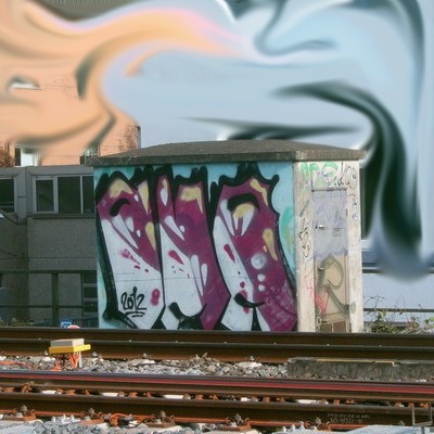 Graffiti and street art from a photo tour in Bremen including colourful sprayed tags and top-to-bottoms.