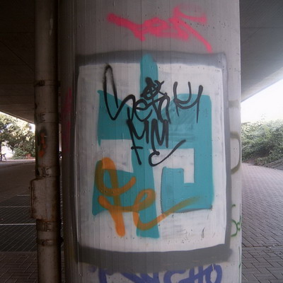 Graffiti and street art from a photo tour in Bremen including colourful sprayed tags and top-to-bottoms.