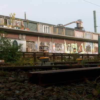Graffiti and street art from a photo tour in Bremen including colourful sprayed tags and top-to-bottoms.