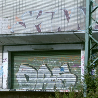 Graffiti and street art from a photo tour in Bremen including colourful sprayed tags and top-to-bottoms.