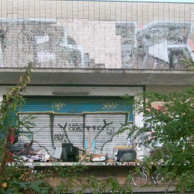 Graffiti and street art from a photo tour in Bremen including colourful sprayed tags and top-to-bottoms.