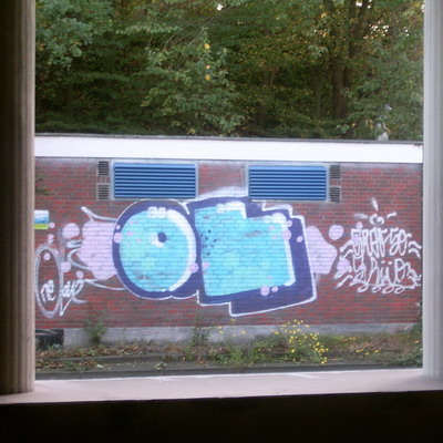 Graffiti and street art from a photo tour in Bremen including colourful sprayed tags and top-to-bottoms.