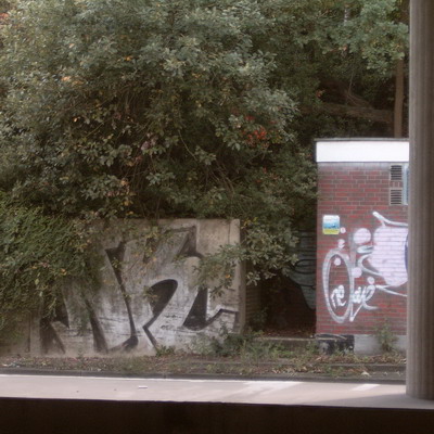 Graffiti and street art from a photo tour in Bremen including colourful sprayed tags and top-to-bottoms.