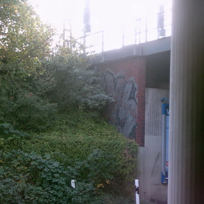 Graffiti and street art from a photo tour in Bremen including colourful sprayed tags and top-to-bottoms.