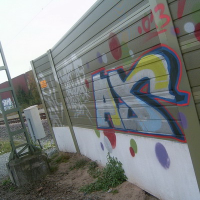 Graffiti and street art from a photo tour in Bremen including colourful sprayed tags and top-to-bottoms.