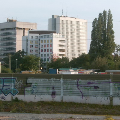 Graffiti and street art from a photo tour in Bremen including colourful sprayed tags and top-to-bottoms.