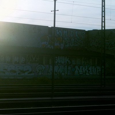 Graffiti and street art from a photo tour in Bremen including colourful sprayed tags and top-to-bottoms.