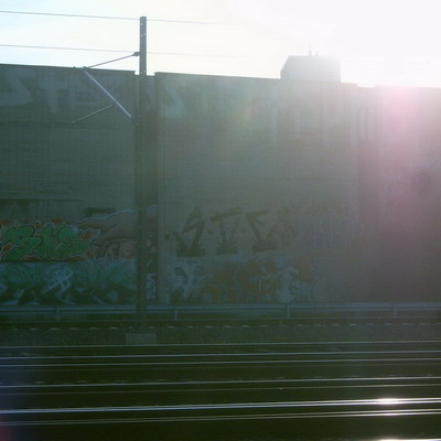 Graffiti and street art from a photo tour in Bremen including colourful sprayed tags and top-to-bottoms.