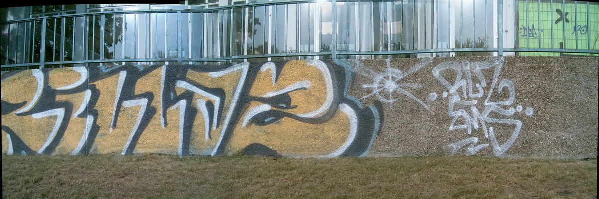 Graffiti and street art from a photo tour in Bremen including colourful sprayed tags and top-to-bottoms.