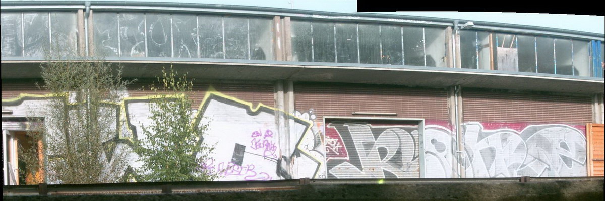 Graffiti and street art from a photo tour in Bremen including colourful sprayed tags and top-to-bottoms.