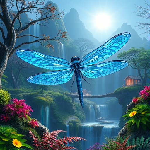 KI-Bild Libelle in Mexiko